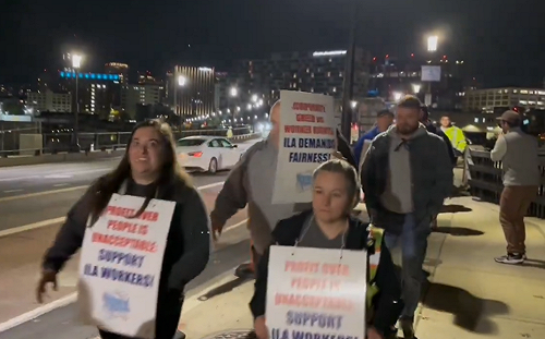 (影) 近5萬碼頭工人大罷工! 美東和墨西哥灣沿岸近幾十年來最大規模停工 