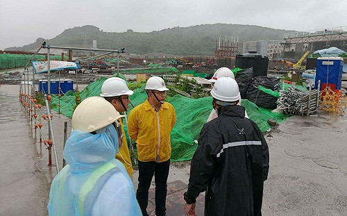 山陀兒颱風逼近 高市府視察台積電廠區防颱整備