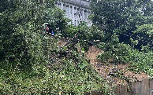 瑞芳高工邊坡坍方 侯友宜要求邊坡臨近教室暫停使用