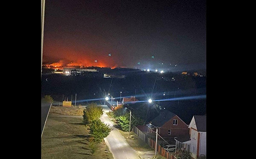 (影) 紅軍城遭步步進逼！烏無人機打擊俄空軍基地 庫爾斯克核電廠附近也爆炸