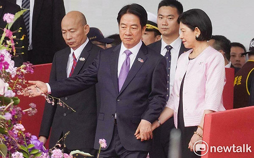 與妻子吳玫如牽手現身 賴清德首次國慶演說提妮妃雅、林郁婷