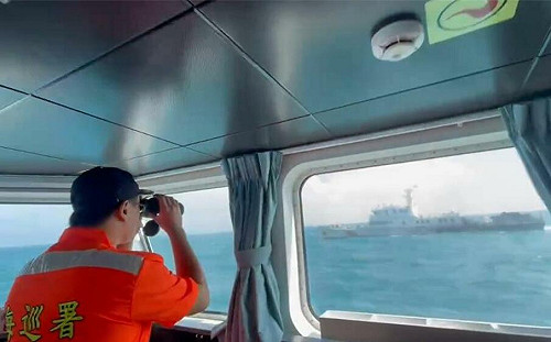 「利劍B」4中國海警闖馬祖水域！「怪物級」海警船繞台灰色作戰