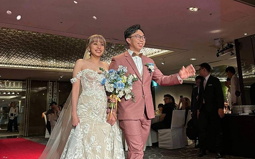 太陽花學運領袖魏揚與呂伊庭昨舉辦婚禮 楊翠：大開心