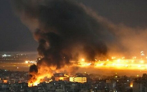 (影) 真主黨向以射170餘枚火箭彈! 毀金流 以軍轟炸黎巴嫩貝卡地區銀行