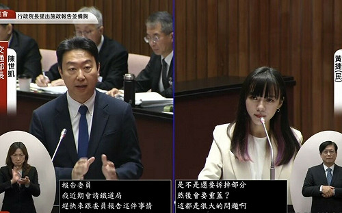 高鐵延伸案一問三不知 黃捷喊「我都不知道」批：中央缺乏在地溝通