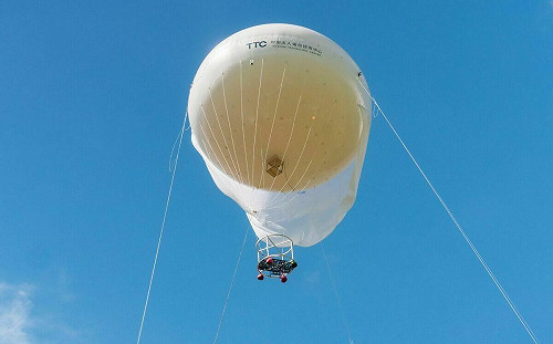 (影)首度國產國造！數發部展示高空汽球 強化通訊應變韌性