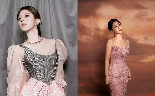 「95後小花」紅毯造型全翻車！趙露思花苞禮服遭酸「金剛芭比」