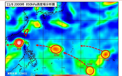 形容3熱帶擾動「搶著挑大樑」 專家示警:都有成颱的潛力