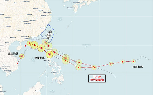 別想放颱風假啦！天兔仍未生成  氣象專家：4颱並立可能性將低