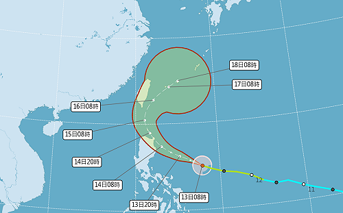 天兔轉中颱了!氣象署估海警時間恐提前:不排除深夜發布