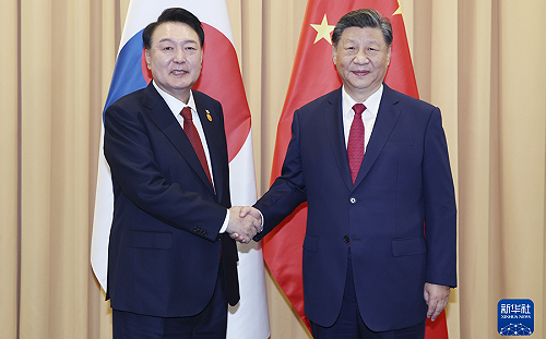 尹錫悅APEC場邊會習近平 籲韓中合作致力和平