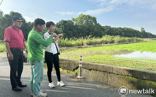 陳亭妃會勘蕎麥黑豆颱風災損  要求農業部儘速核定現金救助