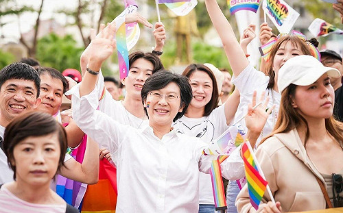 一改反同形象現身同志大遊行  林岱樺:以行動支持同志平權