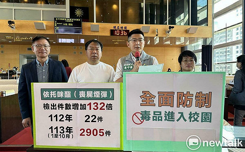 台中「喪屍煙彈」毒品氾濫 3個月查獲304人 黃守達要求杜絕進校園