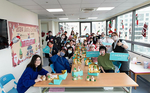 歡樂聖誕節！李方艾美師傅陪病童做甜點 豐邑機構上千住戶享溫馨