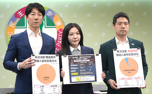 民進黨籲藍白同意《憲訴法》覆議 勿封殺憲法法庭、阻礙人權