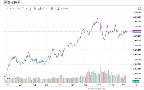 川普2.0多變化 高盛：黃金達3000美元要等到2026年了