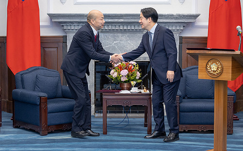 會晤韓國瑜所率赴美慶賀團 賴清德喊話朝野團結「有共識的先通過」