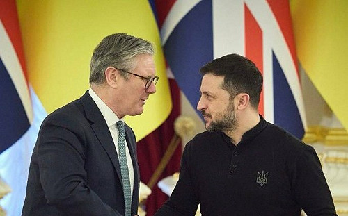 (影) 當年布達佩斯協議只剩他力挺! 英相突訪烏 承諾提供66億美元軍援