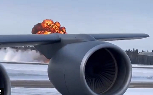 美F-35「飛行故障」墜毀 「落葉飄」炸成火球