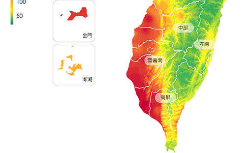 西半部空品差！中南部「紅通通」環境部：空汙影響到下週