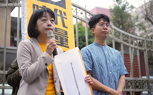 時力請願促立院廢《壯促法》 王婉諭：不讓吳春城轉身繼續賺