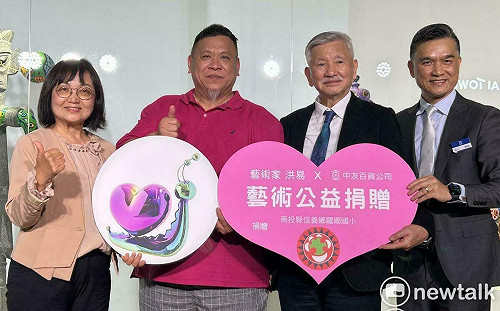 整棟百貨都是「抱抱春彩」 洪易：期望成為台灣的草間彌生