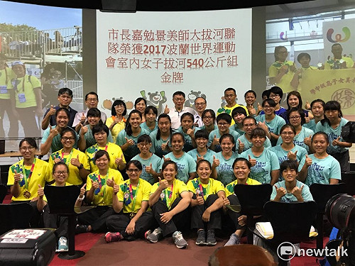 景美師大拔河隊奪金 柯P：成功不是偶然