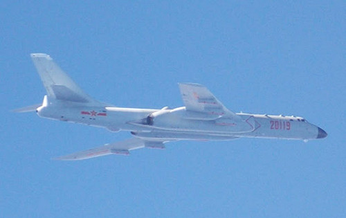 中國轟六首飛紀伊半島 日戰鬥機緊急升空