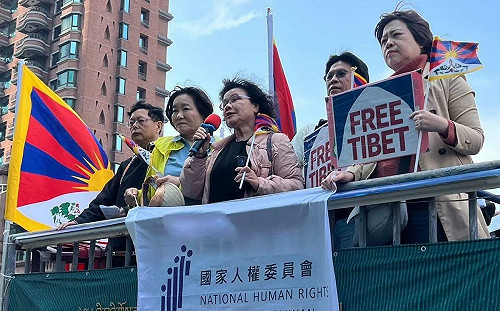西藏抗暴日遊行  國家人權委員會首度率隊參與聲援