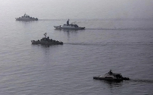 俄中伊3國15艦阿曼灣海上軍演 俄羅斯另派2艦展「遠程投射」能力