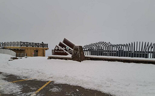 合歡山仍冰封 台14甲鳶峰至松雪樓須掛雪鏈