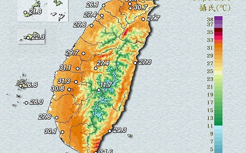 還沒夏天!台中大武、新北三峽中午飆到35.2度  粉專:明天會更熱