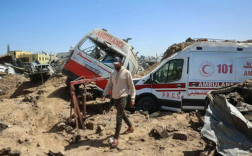 以色列軍方竟對救護車開火！ 已尋獲15具紅新月會醫護遺體 