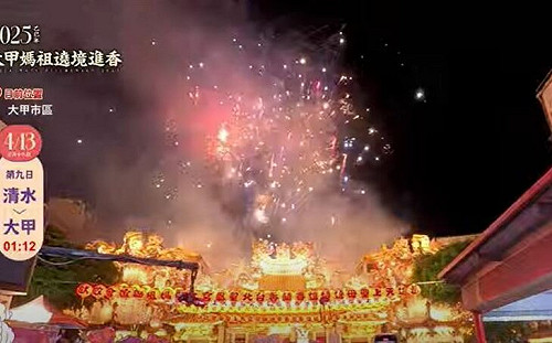 ｢進喔！｣大甲媽祖遶境回鑾延遲逾2小時 凌晨安座大典吸80萬人朝聖　