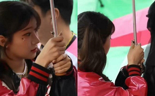 跨國應援惹議！李珠珢韓職「當撐傘小妹」 網嘆：回去做女僕