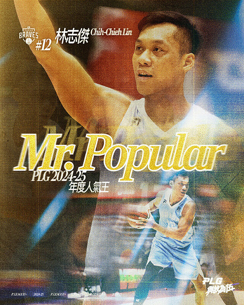 42歲球星林志傑擊敗盧峻翔 PLG人氣王5連霸