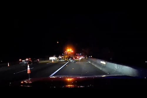 重機遮牌闖國道還傷警  騎士收4罰單並送法辦