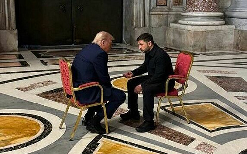 澤連斯基把握教宗殯葬彌撒展開外交戰　川普嚴詞警告俄羅斯 