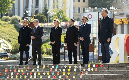 英法德波領袖突訪問基輔 表態力挺烏克蘭