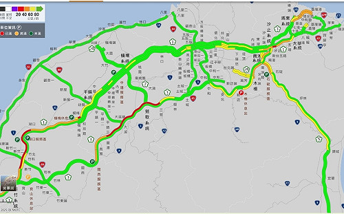 端午連假首日國道車潮湧現 湖口南向車道車速不到20公里