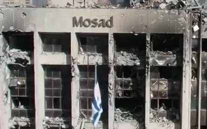 (影) 以色列情報中心與摩薩德挨轟! 伊新一波20導彈再攻擊 打中以軍事基地