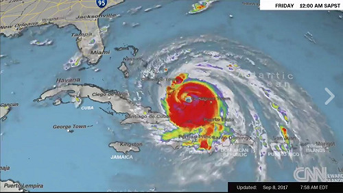 艾瑪橫掃14死直衝美國 佛州百萬人大撤離