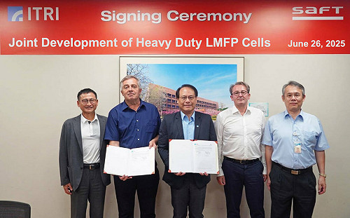 工研院與法國Saft合作 開發磷酸錳鐵鋰電池技術