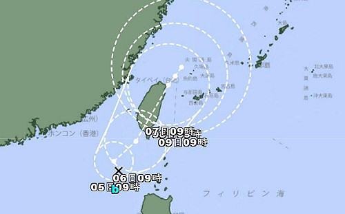 準丹娜絲颱風準備生成！日本氣象廳發布GW　路徑直衝台灣西南部