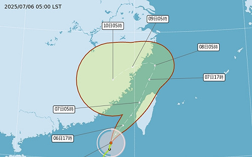 丹娜絲颱風陸上警報向北擴到新竹 高屏東慎防大豪雨