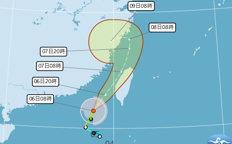 中颱「丹娜絲」全台陸警  北北基桃今晚8時宣布明日停班課資訊
