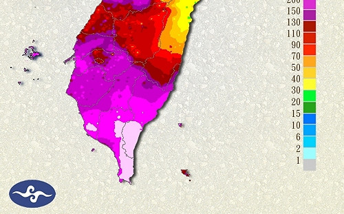 「丹娜絲」雨量驚人！南台灣10區累積降雨500毫米  12水庫蓄水率破9成