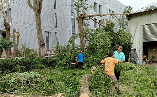 丹娜絲颱風重創嘉義縣　環保局啟動應變機制全力展開災後清理