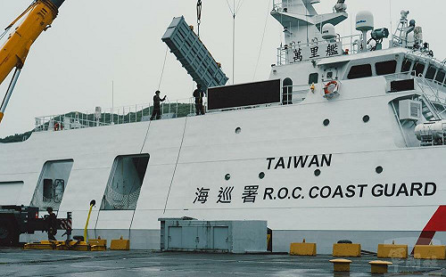 漢光演習第二日  海巡加入「平戰轉換」 600噸萬里艦掛載雄風飛彈    